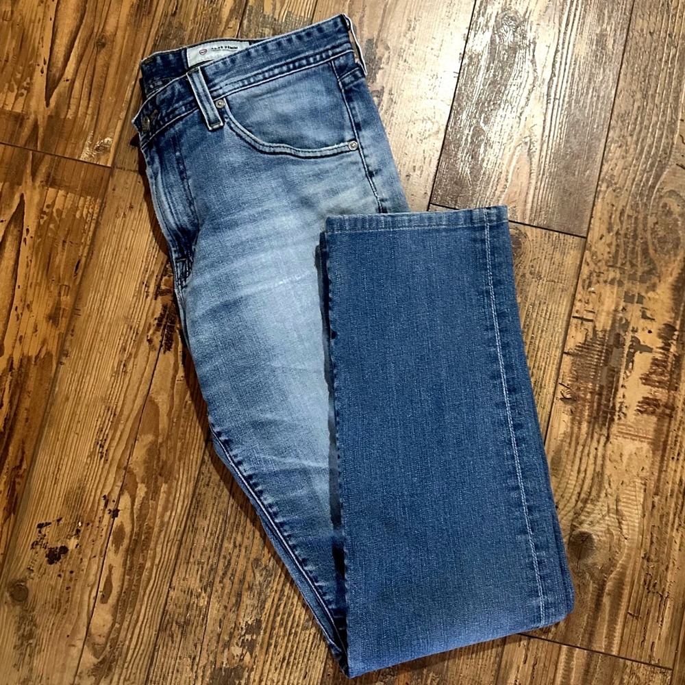 AG Adriano Goldschmied The Graduate Mens 34 Blue Tailored Leg Aged Denim Jeans - Picture 2 of 11